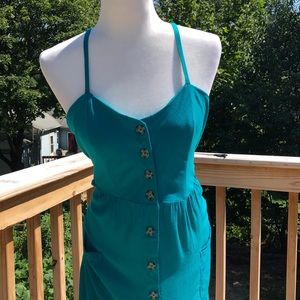 Good luck gem button down dress